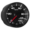2-1/16" Fuel Pressure, 0-100 Psi, Spek-Pro, Black/Black, Ecu
