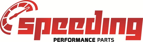 Speeding sticker red/black 60cm