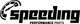 Speeding sticker black 30cm