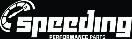 Speeding sticker white 60cm