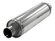 Silencer round 2.5" sleeves Stainless steel