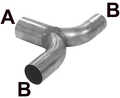 T-pipe 89x76 SS