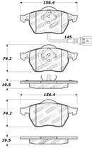 Audi A3 I 1.8T (with brake wear warning front)