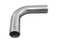 90° aluminum tube 3" Polished