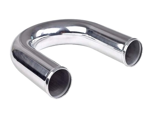 180° aluminum tube 4" Polished