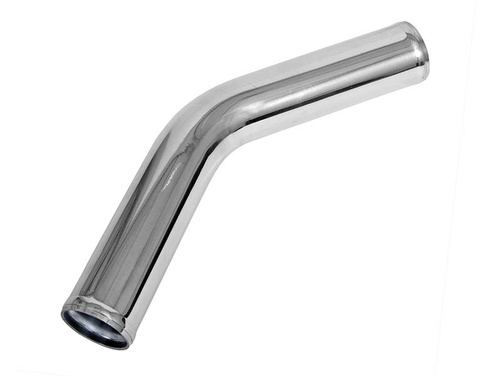 45° aluminum tube 2,5" Polished