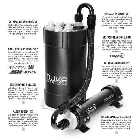 2G Fuel Surge Tank for internal fuel pumps (KIT)