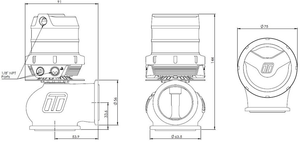 Turbosmart "HP" WG Gen-V Hyper-Gate 45