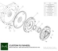 PMC Flywheel BMW V8 M62 - BMW M57N M57N2 GS6-53DZ HGU HGK - 240mm + crankshaft sensor adapter