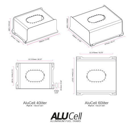 NUKE 80L Alu Fuel Cell with integrated surge tank