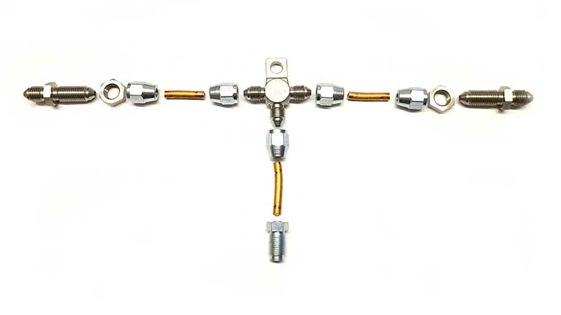 Brake pipe mounting kit