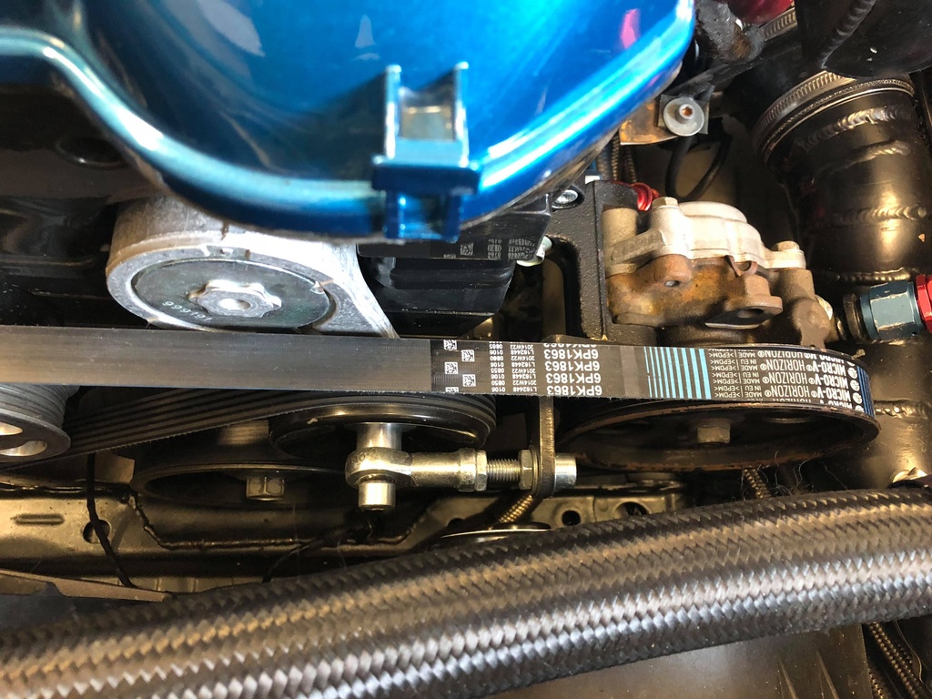 ASS 1JZ / 2JZ Servo bracket with belt stabilization tensioner